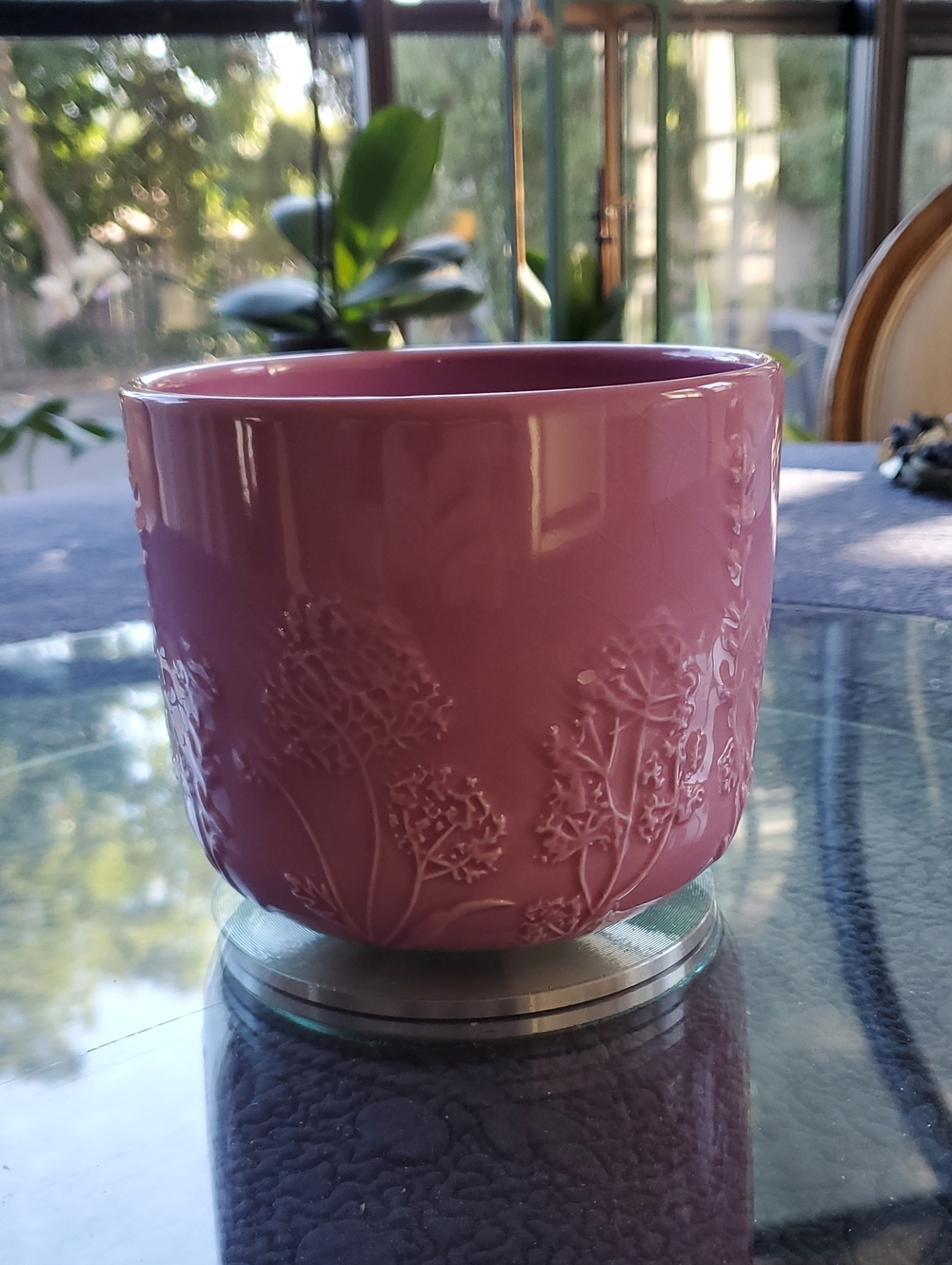 Pink Decorative Ceramic Planter - Unknown Brand
